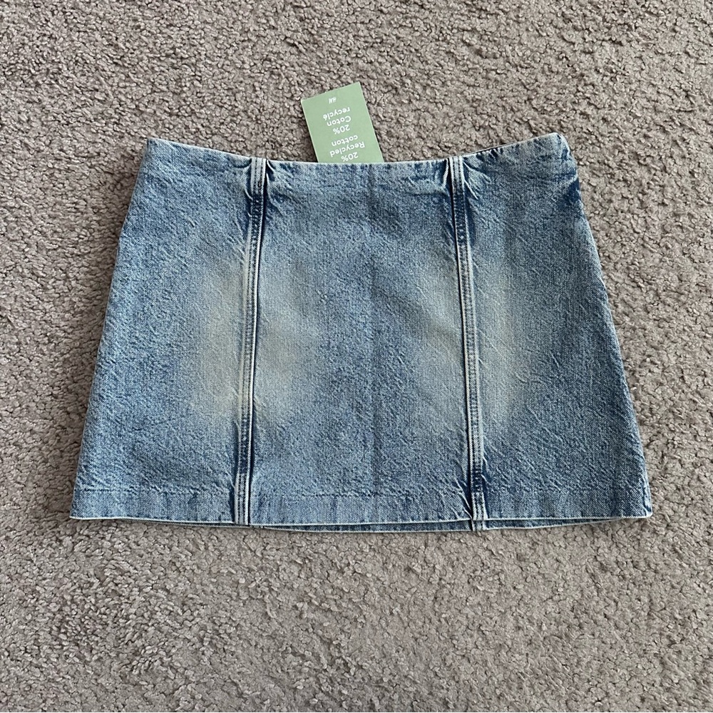 Divided H&M Denim Micro Mini Skirt Womens 2